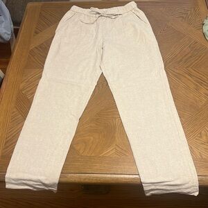 Zara New no tags women’s linen pants with pockets size small
